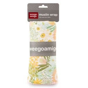 Little Linen Weegoamigo Muslin Wrap - Floraful