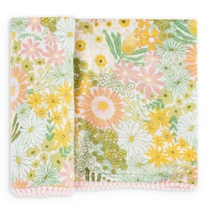 Little Linen Weegoamigo Muslin Wrap - Floraful