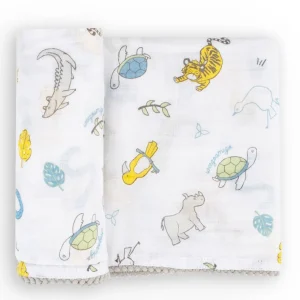 Little Linen Weegoamigo Muslin Wrap - Painted Jungle