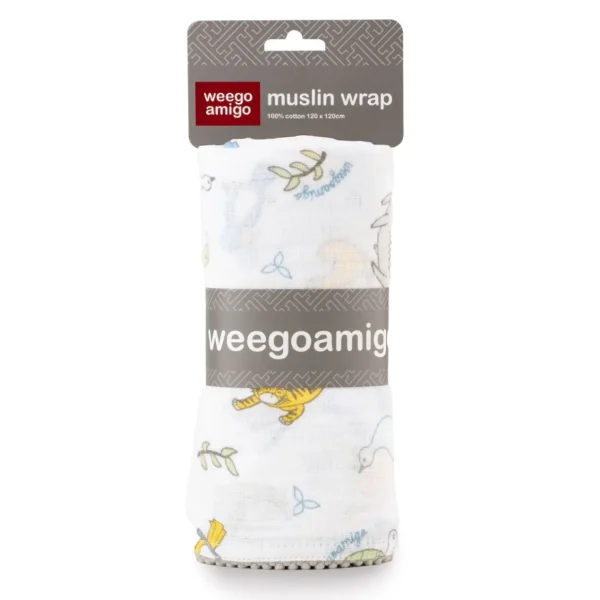 Little Linen Weegoamigo Muslin Wrap - Painted Jungle
