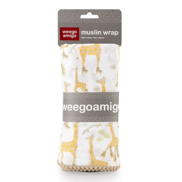 Little Linen Weegoamigo Muslin Wrap - Skating Savannah