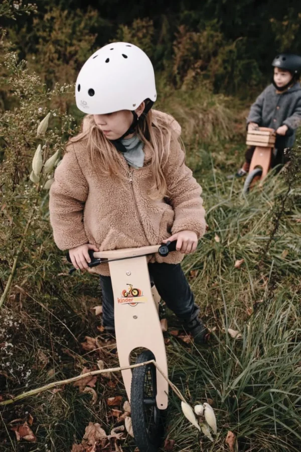 Kinderfeets White Matte Helmet -